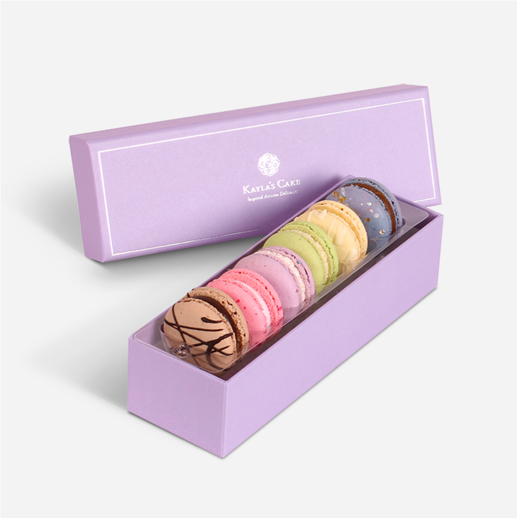 Macaron Favor boxes - by the dozen — Nutmeg Cake Design